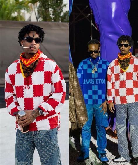 21 savage louis vuitton jersey|21 savage color palette.